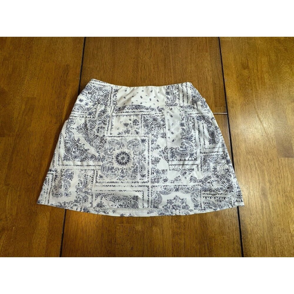 Foray Golf Skort Tennis Skort White And Blue Size Small Pickleball Skort EUC